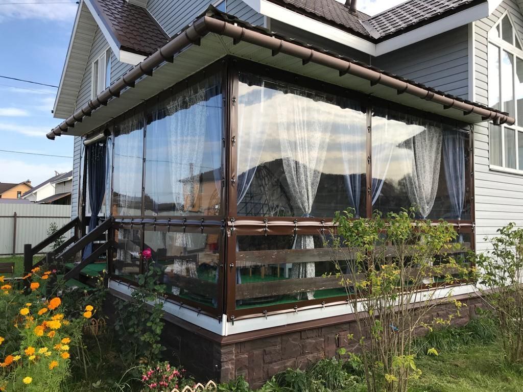 Мягкие окна для террасы частного дома в городе Ликино-Дулево